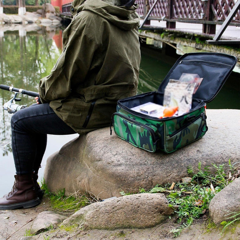 Bolso Amplio Camuflado Para Pesca, Camping Y Caza Resistente