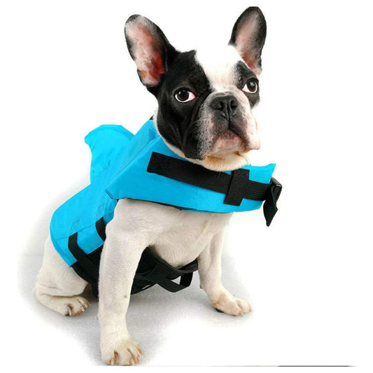 Chaleco De Natación Perros Con Cinturón Ajustable Celeste