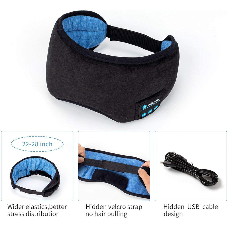 Antifaz Para Dormir Negro Con Bluetooth