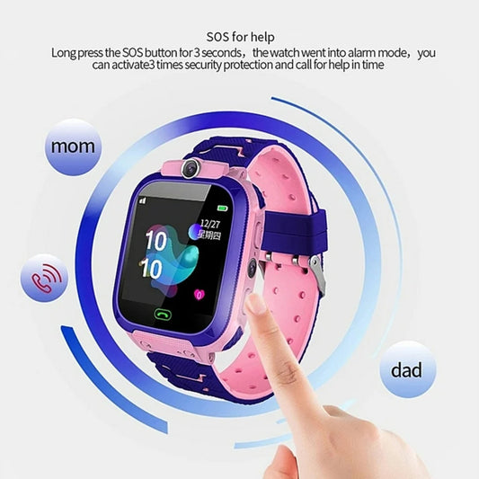 Reloj Smart Watch Niños, Reloj Gps, Reloj Inteligente Cámara Rosa Rosa Rosa