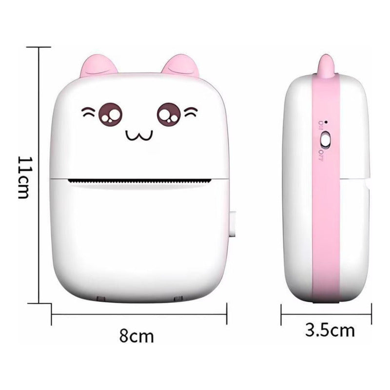 Mini Impresora Térmica Portátil Bluetooth + 5 Rollos