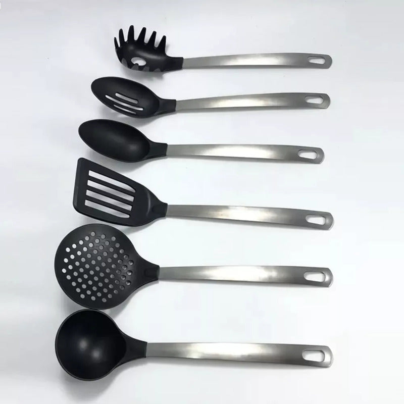 Set Utensilios De Cocina 7 Piezas En Acero Inoxidable