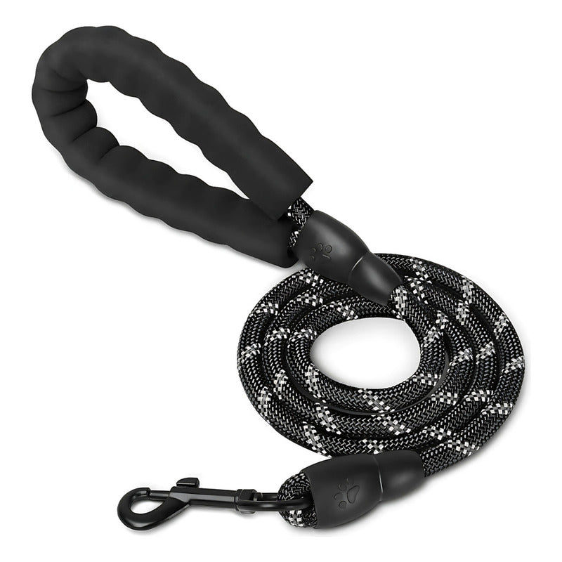 Correa Resistente Para  Perros De Razas Grandes Negro