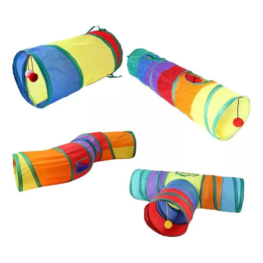 Túnel Para Mascotas Plegable Ideal Para Gatos Y Cachorros