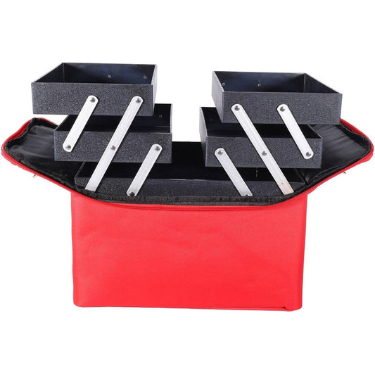 Bolso Para Maquillaje Rojo, Ideal Cosméticos Y Manicura