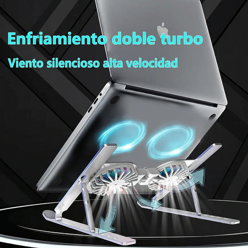 Soporte De Refrigeración Para Computadora Con Ventilador (foto 4)