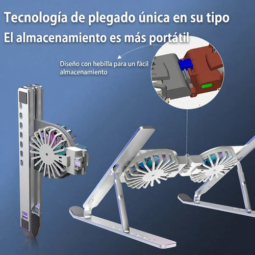 Soporte De Refrigeración Para Computadora Con Ventilador (foto 5)