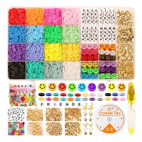 Set Kit Piezas Para Fabricación De Pulseras Accesorios Diy