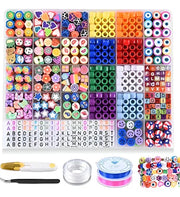 Set Cuentas Para Fabricación Pulseras Collares 1200 Piezas