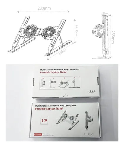 Soporte De Refrigeración Para Computadora Con Ventilador