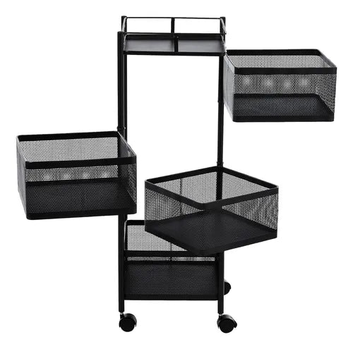 Cesta Giratoria Multiusos 360° Para Frutas, Verduras, 4 Pis