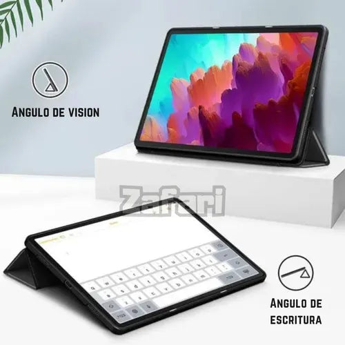 Funda Soporte Estuche Lenovo P12 Tab 12.7 Antigolpes Tpu Negro