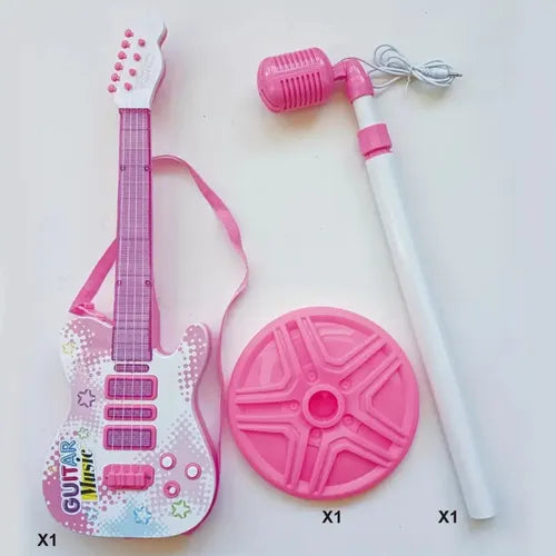 Guitarra Infantil Eléctrica Multifuncional Con Microfono