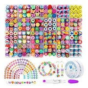 Kit Diy Con 480 Cuentas De Arcilla Para Hacer Pulseras