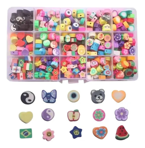 Kit Para Crear Pulseras Colores Cuentas 700 Piezas