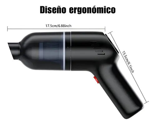 Aspiradora Portátil Para Auto Hogar Inalámbrica Recargable
