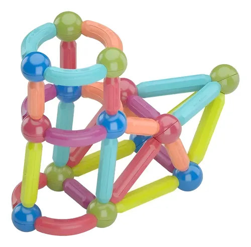 Juego De Construcción Magnético 3d Para Niños 130