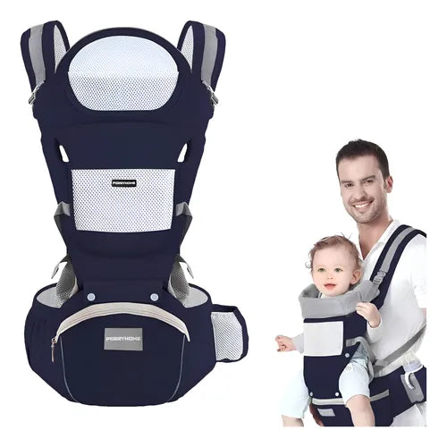 Portabebés Ergonómico Mochila Canguro Con Asiento Y Soporte