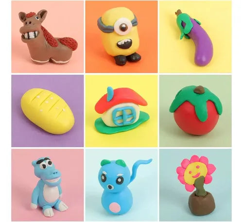 Plastilina 50 Colores, Arcilla Moldeable, Set Creativo