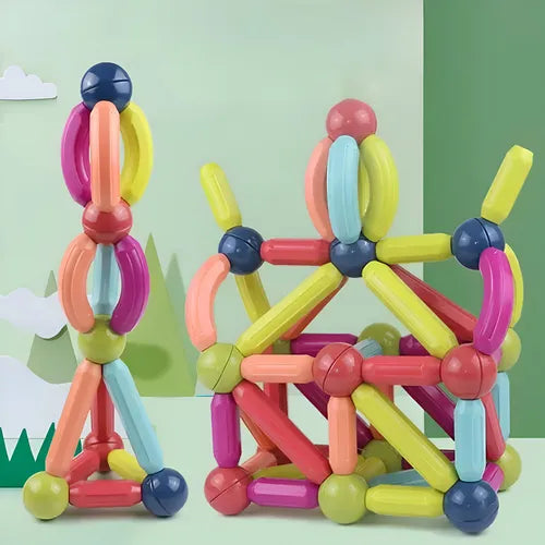 Juego De Construcción Magnético 3d Para Niños 130