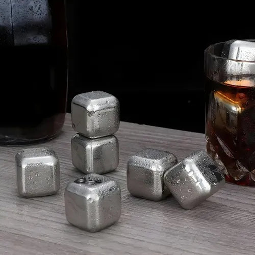 Set De Vaso De Whisky Y Petaca Elegante Con Caja De Madera