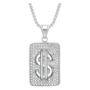 Cadena Collar Dólar Acero Hip Hop Cadenas Hombre