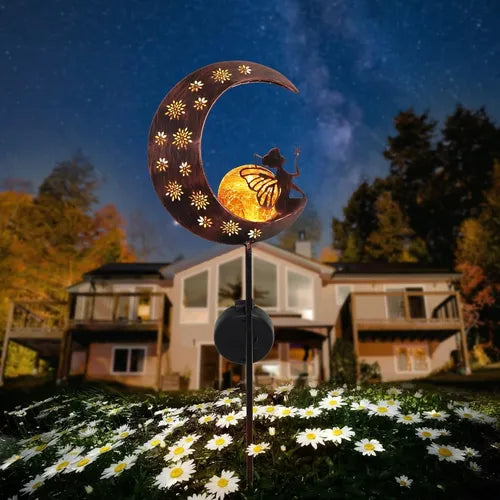 Decoración Solar Jardín Estaca Ángel Hada Luz Mágica Patio