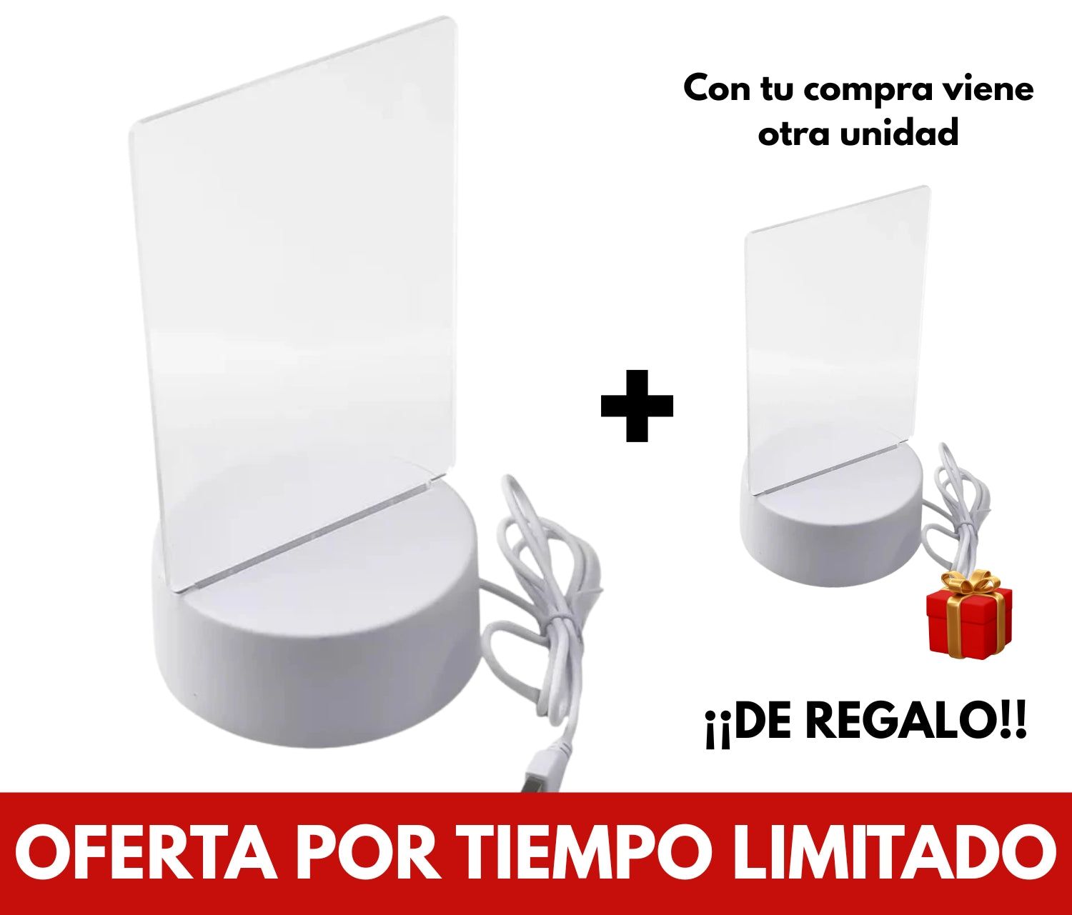 Velador Infantil Led Con Pizarra Mensajes Luminosos Notas