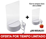 Velador Infantil Led Con Pizarra Mensajes Luminosos Notas