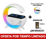 Lampara Veladora G Luz Rgb Parlante Cargador 3 en 1