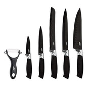 Juego de Utensilios de Cocina 6 en 1 con Cuchillos de Acero Premium y Pelador Ergonómico