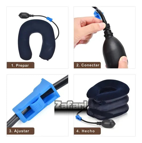 Alivio Cervical Instantáneo | Collarín Inflable Ajustable